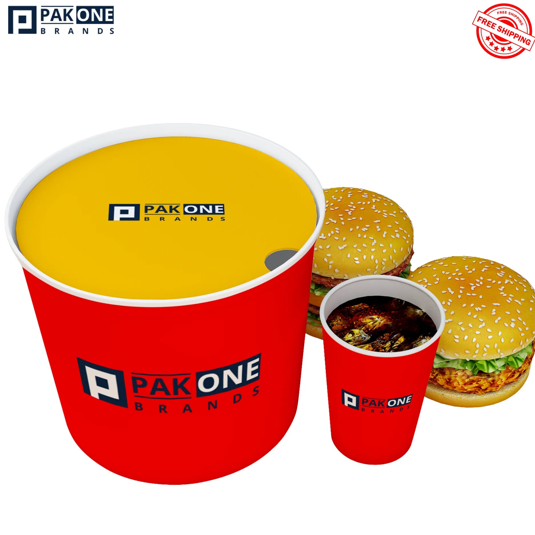 CUSTOM TAKEOUT BUCKETS 1-4 COLORS 200/CASE