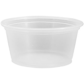 2 OZ CLEAR PLASTIC SOUFFLE CUPS - 2500CT