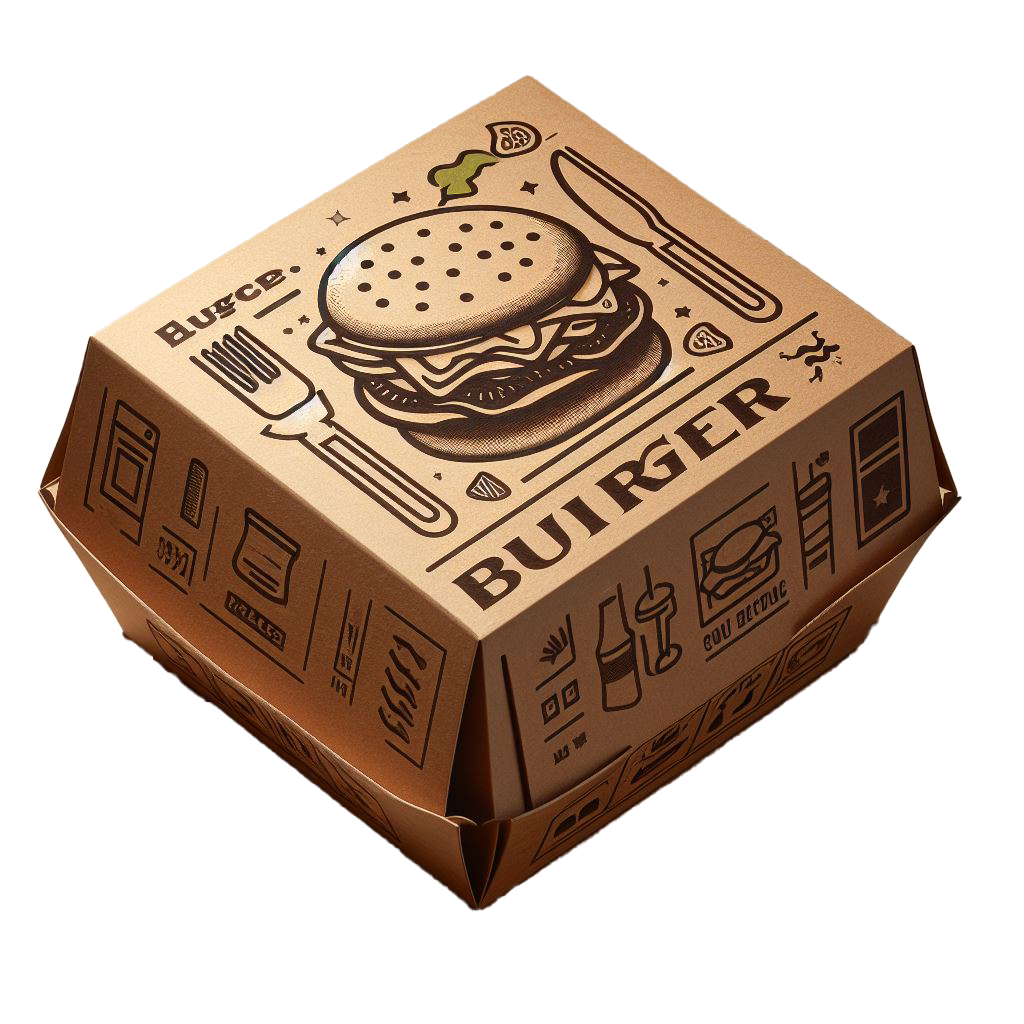 CUSTOM BURGER BOXES - 600/CASE