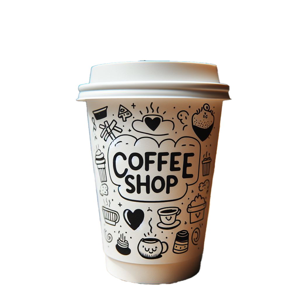 CUSTOM COFFEE CUPS TWO COLOR PRINTING 1000CT – PAK ONE