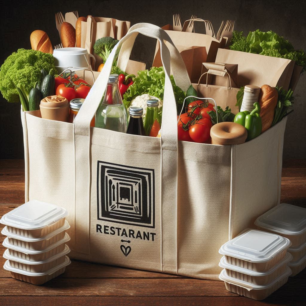 CUSTOM CANVAS CATERING BAGS