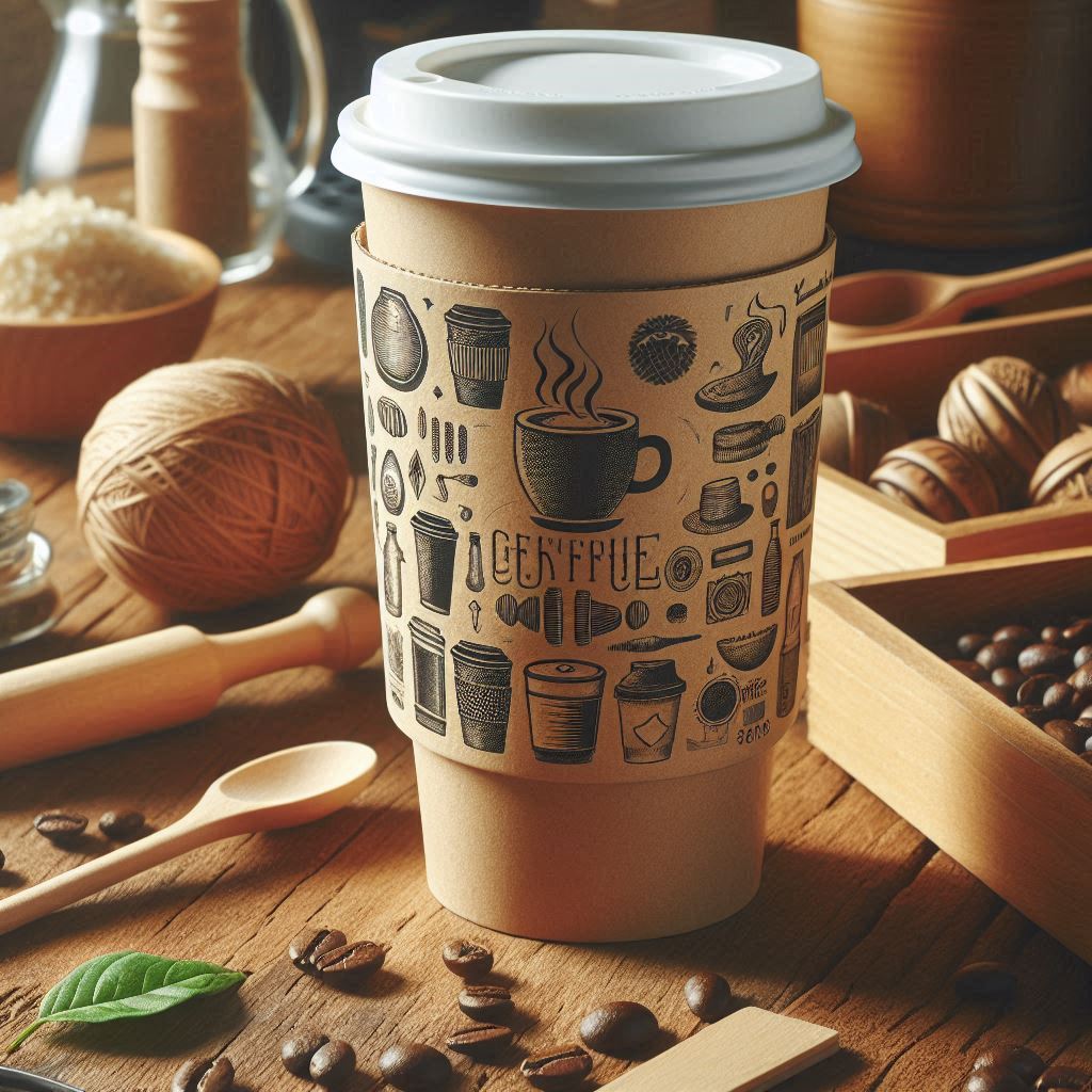 CUSTOM COFFEE CUP SLEEVES - 2500/CASE