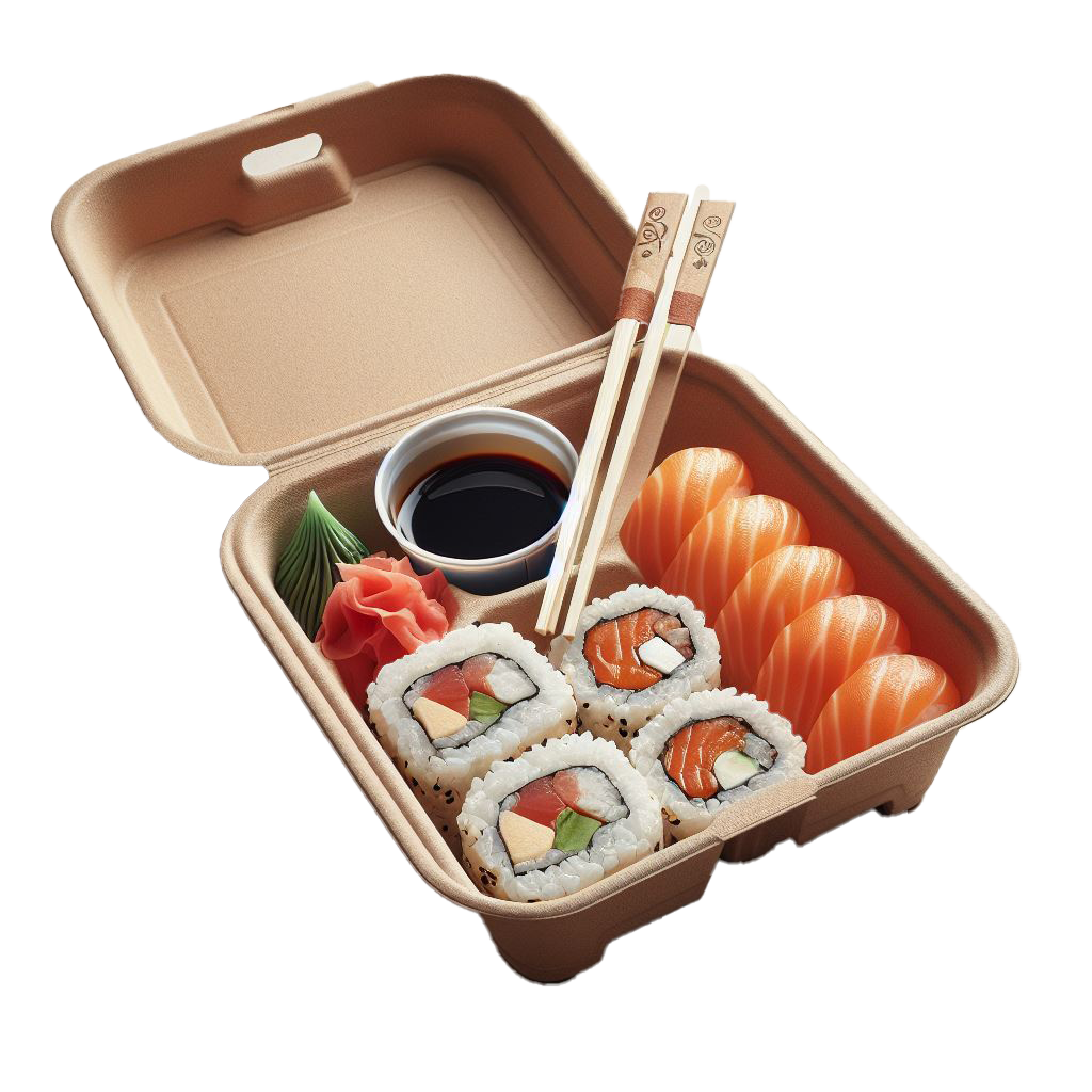 Tooke Containers CUSTOM HINGED TAKEOUT CONTAINERS - 500/CASE – PAK ONE