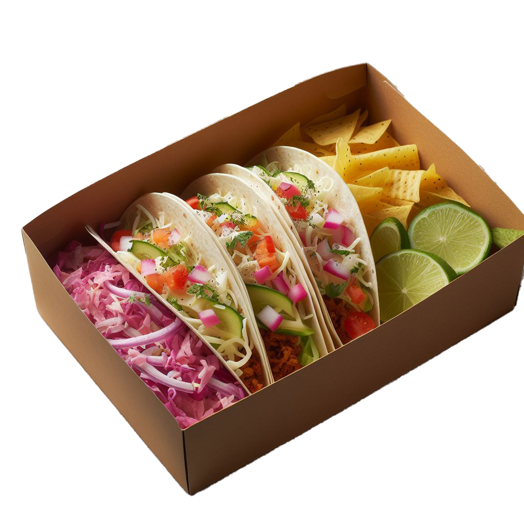 CUSTOM TACO / NACHO BOXES – PAK ONE