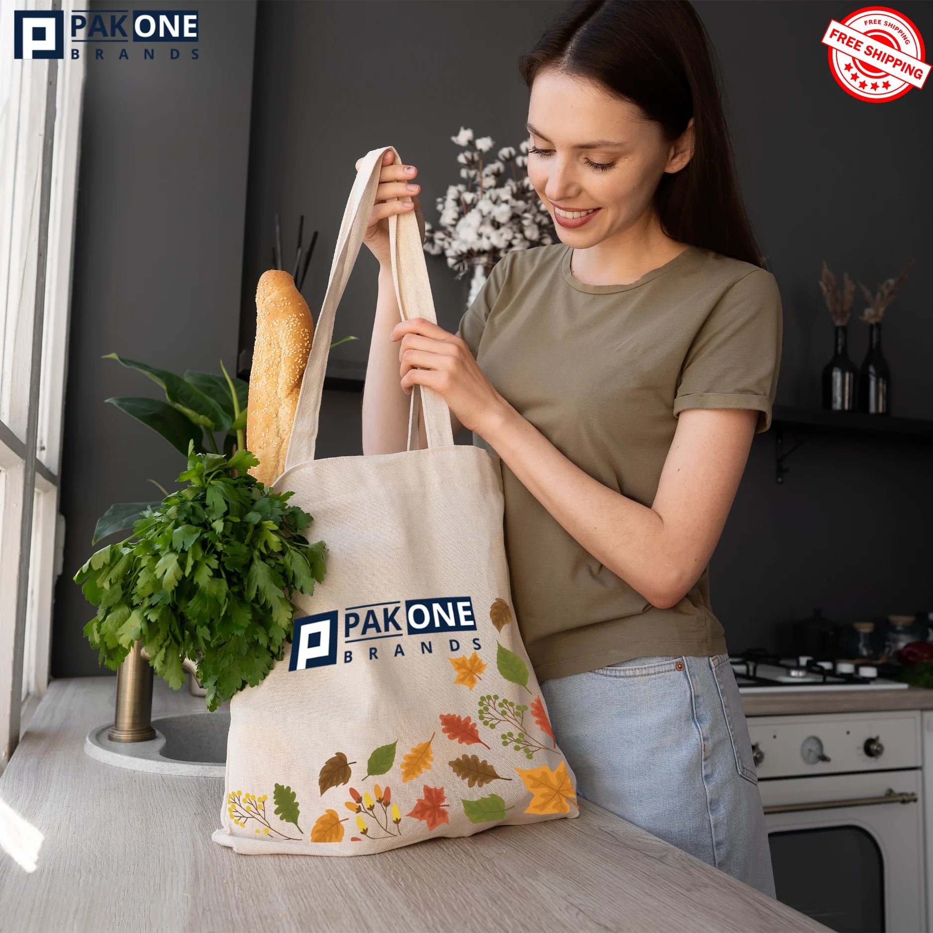 CUSTOM CANVAS CATERING BAGS - 100/CASE