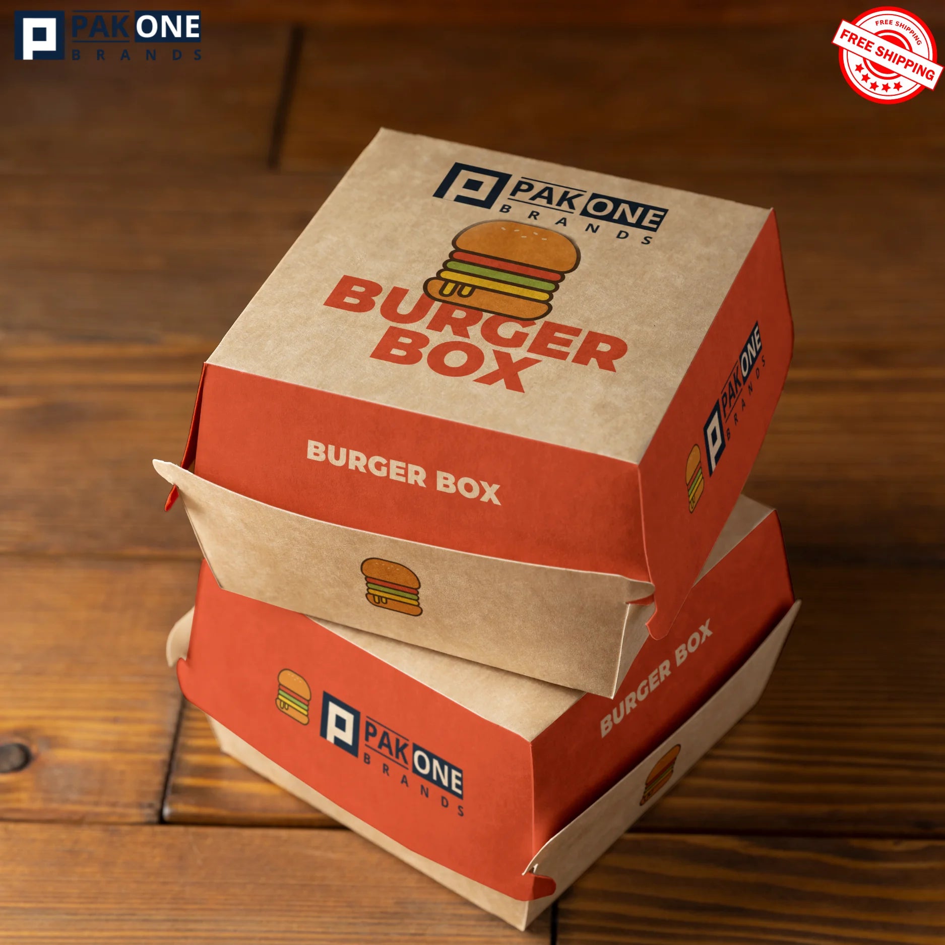 CUSTOM BURGER BOXES - 600/CASE