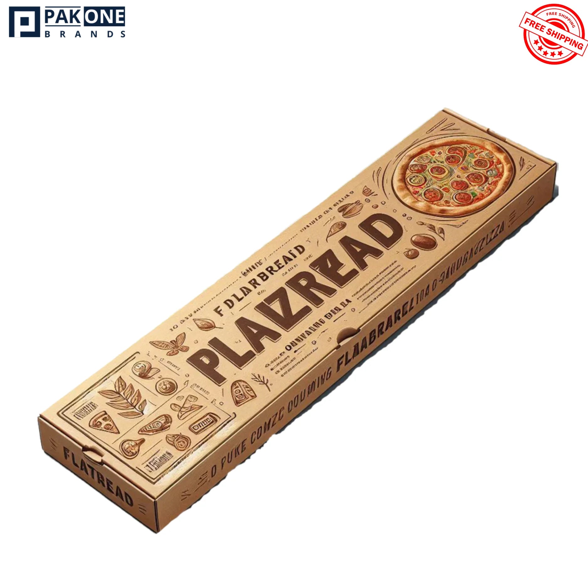CUSTOM FLATBREAD BOXES - 100/CASE
