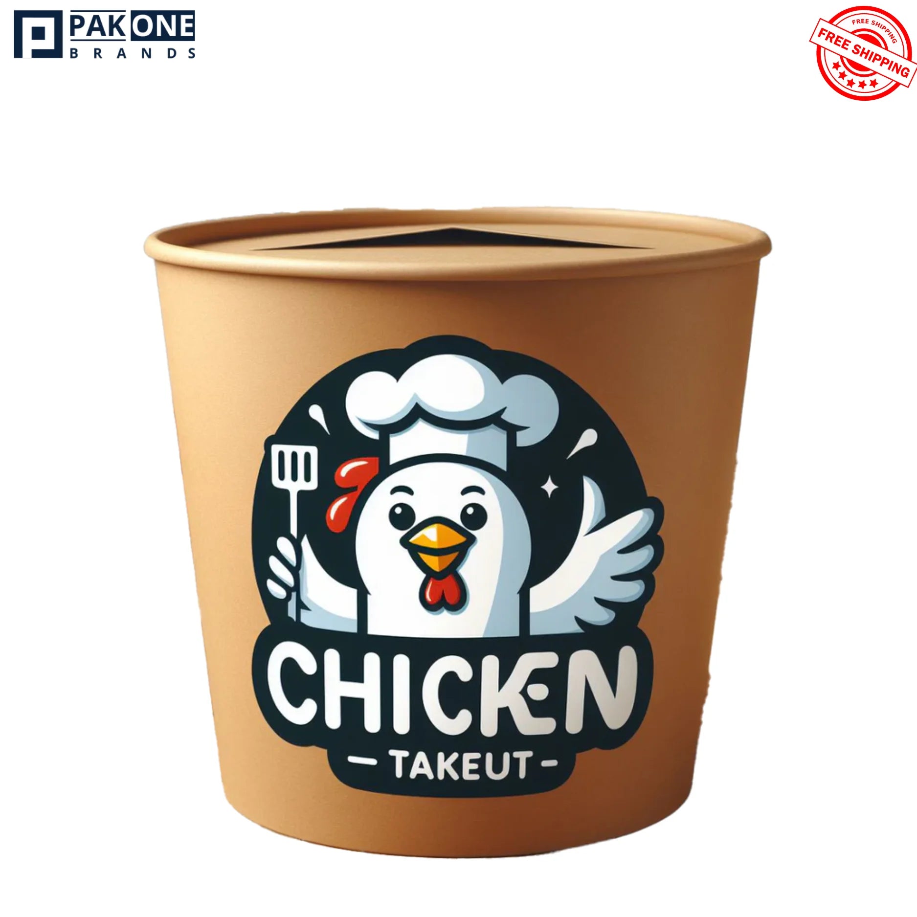 CUSTOM TAKEOUT BUCKETS 1-4 COLORS 200/CASE