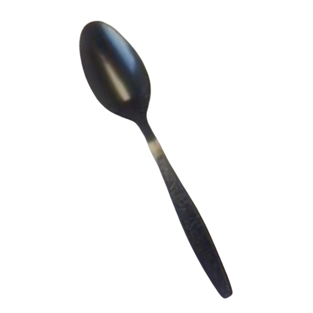 FULL SIZE HEAVY SPOONS BLACK PLASTIC POLYSTYRENE 1000 CT – PAK ONE