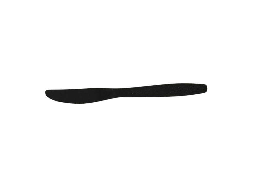 FULL SIZE HEAVY KNIFES BLACK  PLASTIC POLYSTYRENE 1000 CT