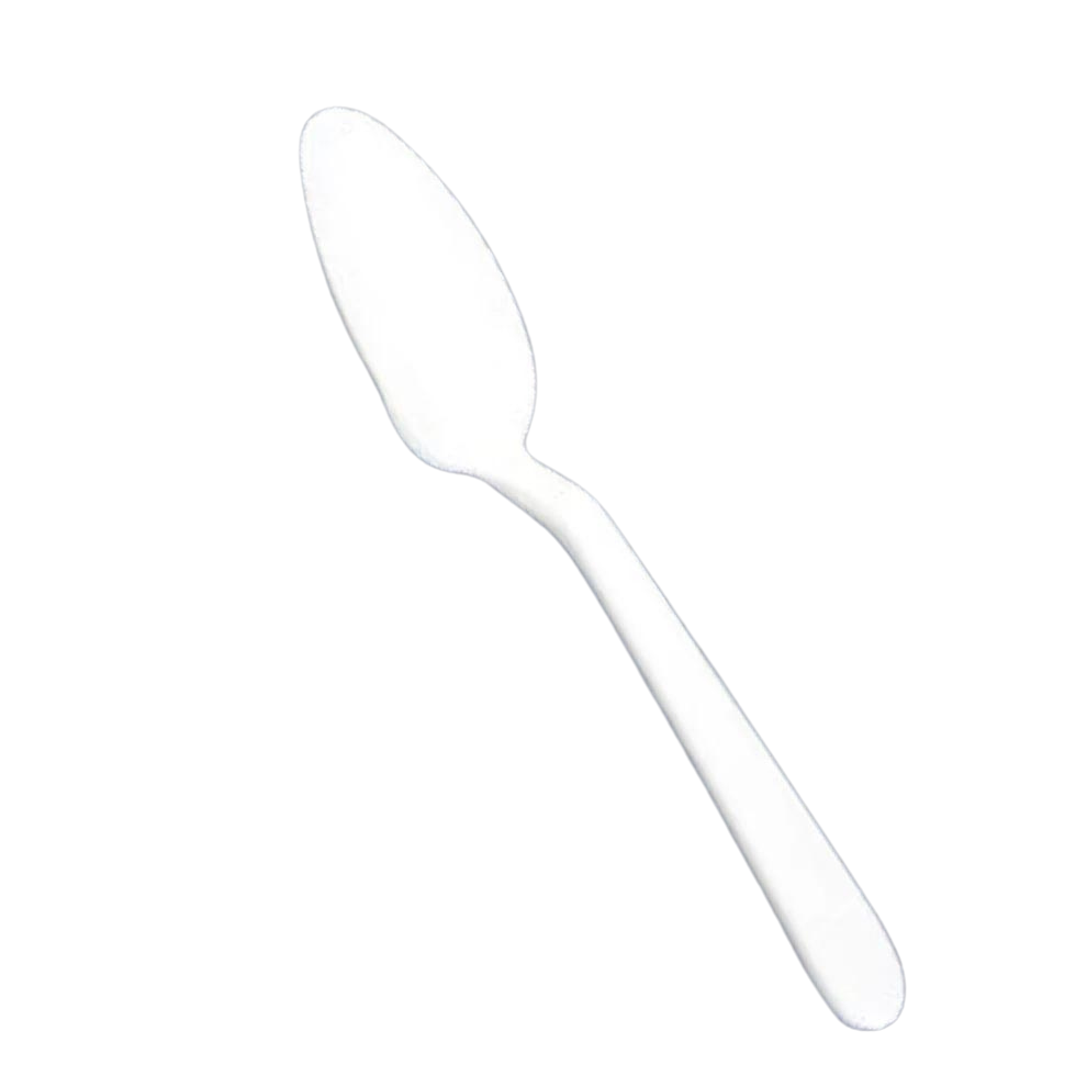 FULL SIZE HEAVY SPOON WHITE PLASTIC POLYPROPYLENE 1000 CT