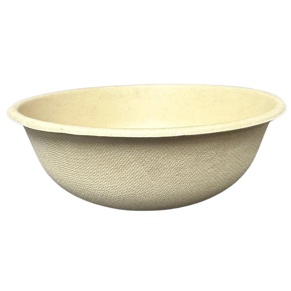 28 OZ ECO BIODEGRADABLE BAMBOO PULP BOWLS - 500CT