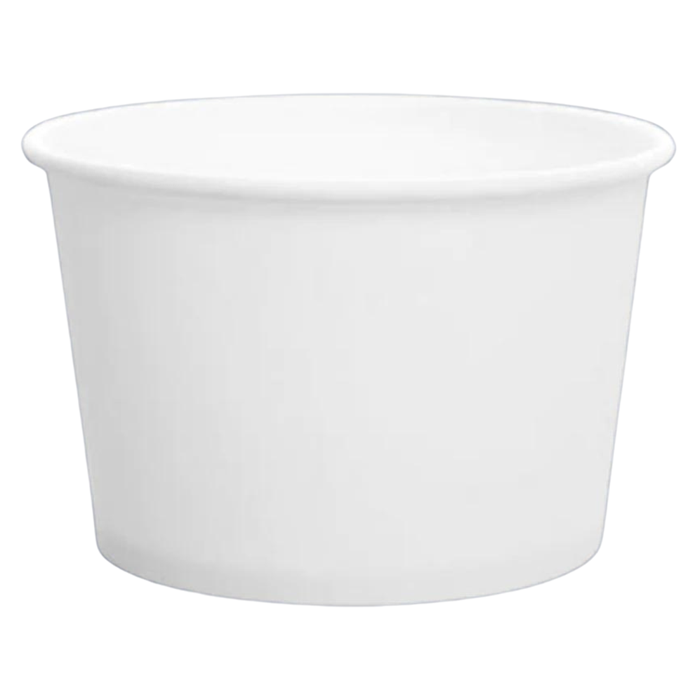 16 OZ WHITE FLEX STYLE  PAPER FOOD CONTAINERS 1000CT