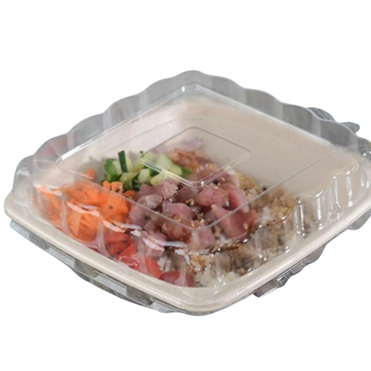 7" DOME LID FOR 24 OZ SQUARE BOWLS - 300CT