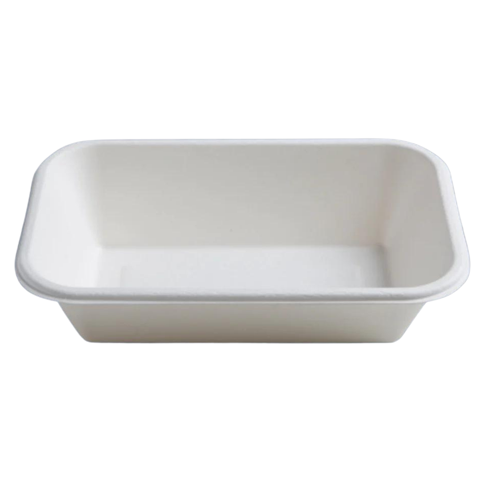 8.5" X 5.5" 32 OZ. ECO COMPOSTABLE RECTANGULAR BOWL - 300CT