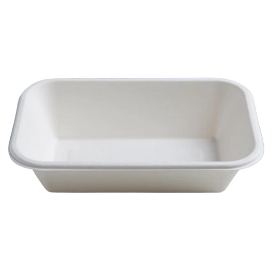 8.5" X 5.5" 32 OZ. ECO COMPOSTABLE RECTANGULAR BOWL - 300CT