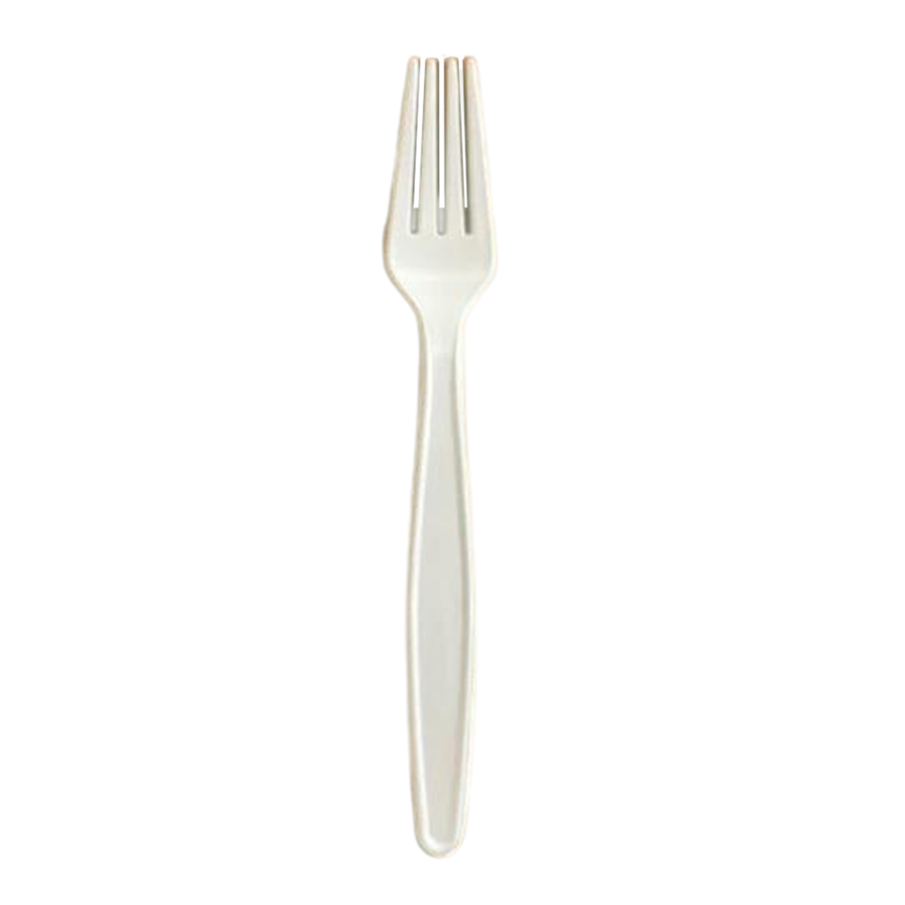 ECO BIODEGRADABLE PLANT STARCH HEAVY WEIGHT FORKS 1000 CT