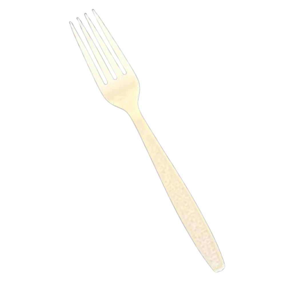 FULL SIZE HEAVY FORKS CHAMPAGNE  PLASTIC POLYSTYRENE 1000 CT